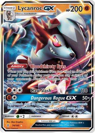 Lycanroc GX - 074/145 - Ultra Rare