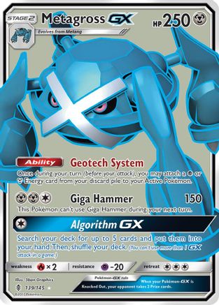 Metagross GX (Full Art) - 139/145 - Ultra Rare