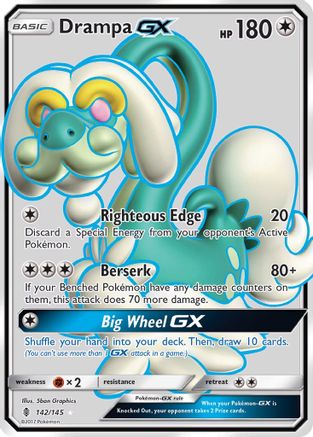 Drampa GX (Full Art) - 142/145 - Ultra Rare