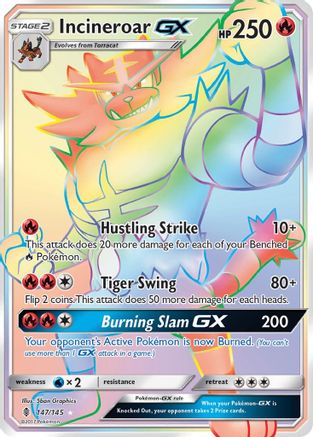 Incineroar GX (Secret) - 147 - Secret Rare