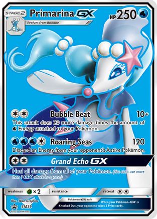 Primarina GX - SM39 - Promo - Holofoil