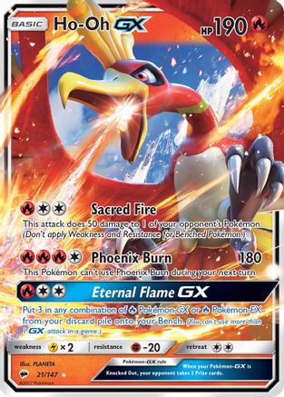 Ho-Oh GX - 021/147 - Ultra Rare