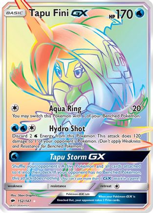 Tapu Fini GX (Secret) - 152 - Secret Rare