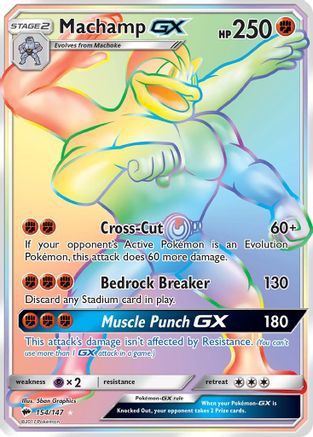 Machamp GX (Secret) - 154 - Secret Rare