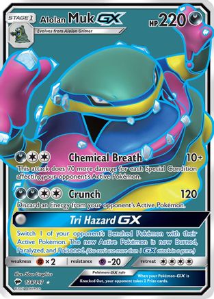 Alolan Muk GX (Full Art) - 138/147 - Ultra Rare