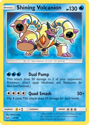 Shining Volcanion - 027/73 - Shiny Holo Rare