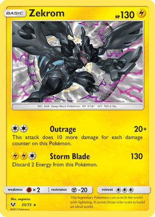 Zekrom - 035 - Holo Rare - Holofoil