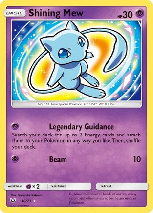 Shining Mew - 040/73 - Shiny Holo Rare