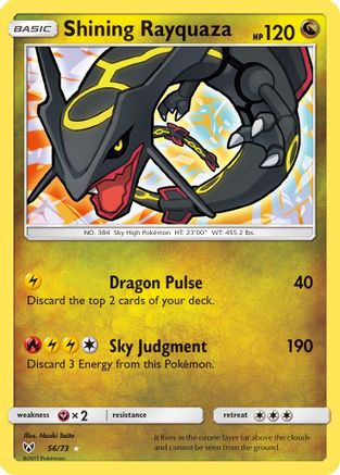 Shining Rayquaza - 056/73 - Shiny Holo Rare