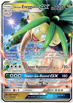 Alolan Exeggutor GX - 074/111 - Ultra Rare