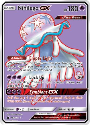 Nihilego GX (Full Art) - 103/111 - Ultra Rare