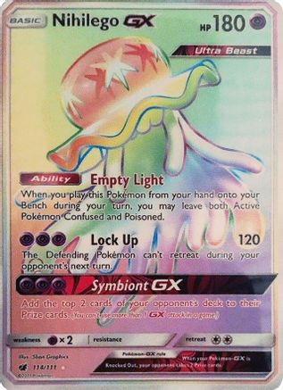 Nihilego GX (Secret) - 114 - Secret Rare