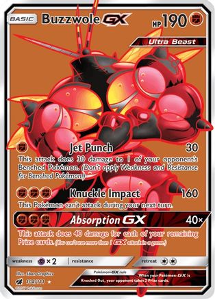 Buzzwole GX (Full Art) - 104/111 - Ultra Rare