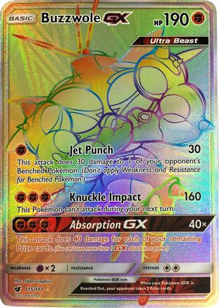 Buzzwole GX (Secret) - 115/111 - Secret Rare