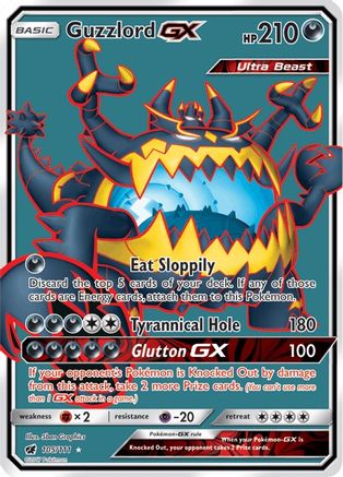 Guzzlord GX (Full Art) - 105/111 - Ultra Rare
