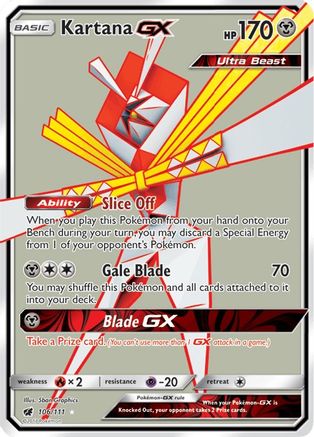 Kartana GX (Full Art) - 106/111 - Ultra Rare