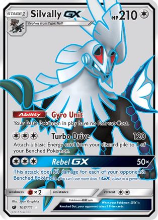 Silvally GX (Full Art) - 108/111 - Ultra Rare