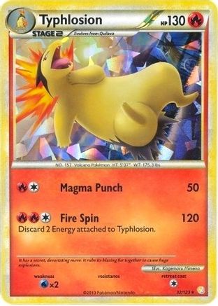 Typhlosion - 032/123 - Holo Rare - Holofoil