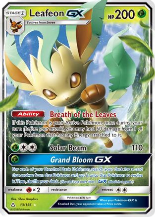 Leafeon GX - 013/156 - Ultra Rare