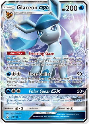 Glaceon GX - 039/156 - Ultra Rare