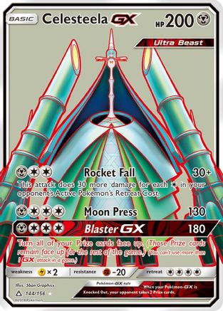Celesteela GX (Full Art) - 144/156 - Ultra Rare