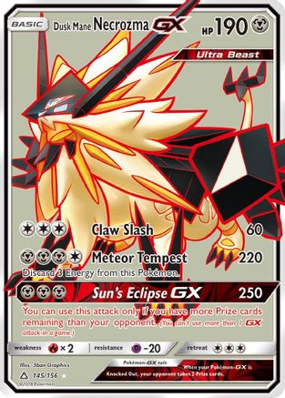 Dusk Mane Necrozma GX (Full Art) - 145 - Ultra Rare