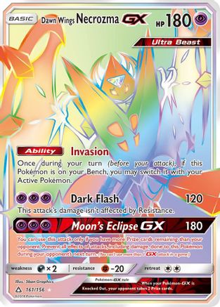 Dawn Wings Necrozma GX (Secret Rare) - 161 - Secret Rare