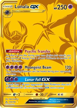 Lunala GX (Secret Rare) - 172 - Secret Rare