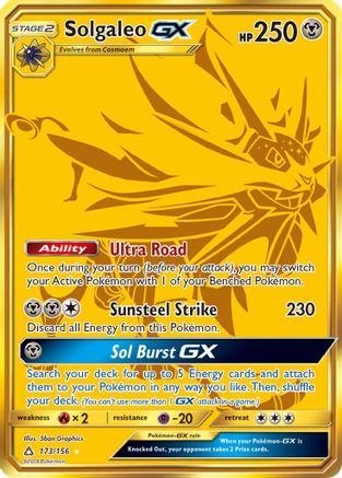 Solgaleo GX (Secret Rare) - 173 - Secret Rare