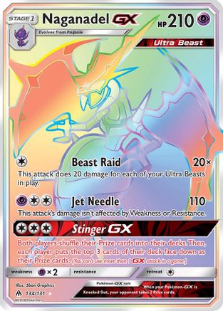 Naganadel GX (Secret) - 134 - Secret Rare