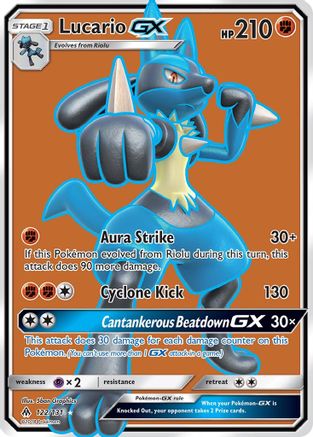 Lucario GX (Full Art) - 122 - Ultra Rare