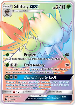 Shiftry GX (Secret) - 169 - Secret Rare