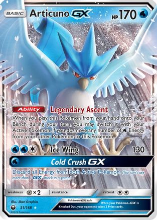 Articuno GX - 031/168 - Ultra Rare