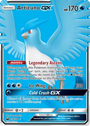 Articuno GX (Full Art) - 154 - Ultra Rare