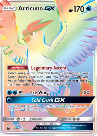 Articuno GX (Secret) - 171 - Secret Rare