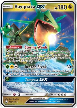 Rayquaza GX - 109/168 - Ultra Rare