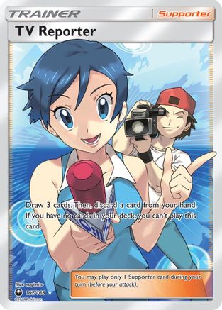 TV Reporter (Full Art) - 167 - Ultra Rare