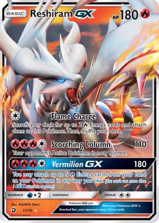 Reshiram GX - 011/70 - Ultra Rare