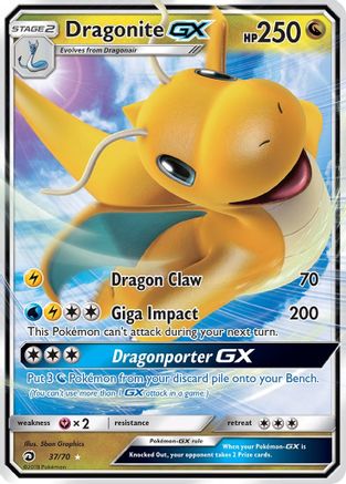 Dragonite GX - 037/70 - Ultra Rare