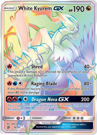 White Kyurem GX (Secret) - 074 - Secret Rare