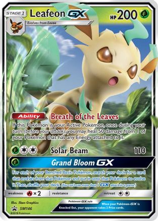 Leafeon GX - SM146 - Promo - Holofoil