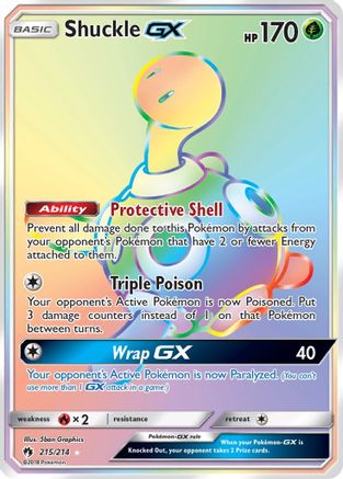 Shuckle GX (Secret) - 215 - Secret Rare