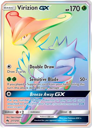 Virizion GX (Secret) - 217 - Secret Rare