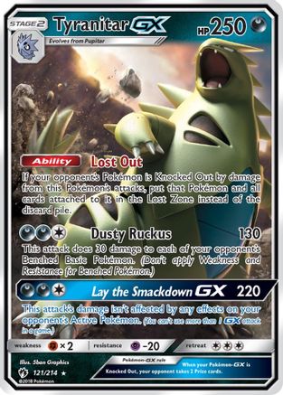 Tyranitar GX - 121/214 - Ultra Rare