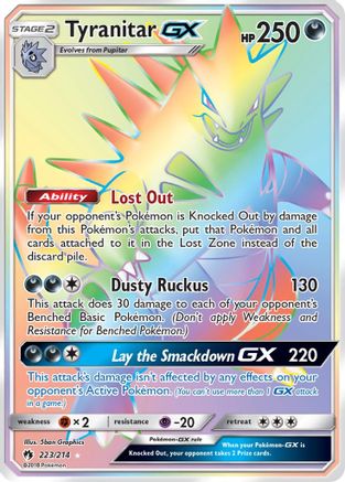 Tyranitar GX (Secret) - 223 - Secret Rare