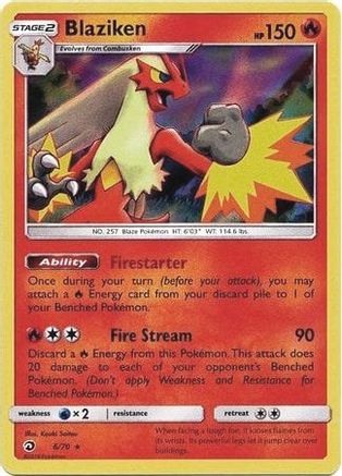 Blaziken - 006/070 - Rare