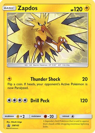 Zapdos - SM145 - Promo - Holofoil