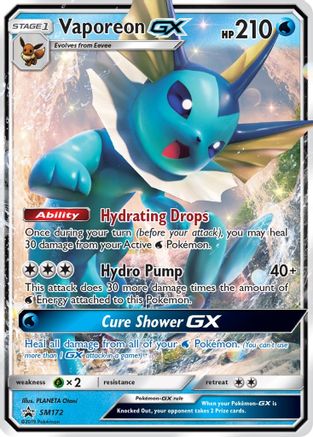 Vaporeon GX - SM172 - Promo - Holofoil