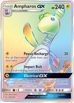 Ampharos GX (Secret) - 185 - Secret Rare
