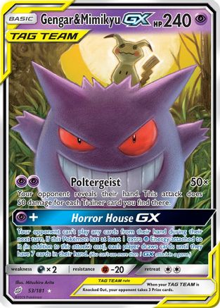 Gengar & Mimikyu GX - 053/181 - Ultra Rare